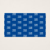 Uw ontwerp of zakelijke Logo | Blauw betegeld patr Visitekaartje (Voorkant)