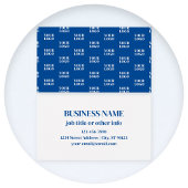 Uw ontwerp of zakelijke Logo | Blauw betegeld patr Visitekaartje