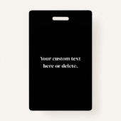 Uw ontwerp of zakelijke Logo | Willekeurige plaats Badge (Achterkant)