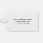 Uw ontwerp of zakelijke Logo | Willekeurige plaats Cadeaulabel (Achterkant Horizontaal)