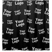 Uw ontwerp of zakelijke Logo | Willekeurige plaats Douchegordijn (Voorkant)