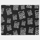 Uw ontwerp of zakelijke Logo | Willekeurige plaats Fleece Deken (Voorkant (Horizontaal))