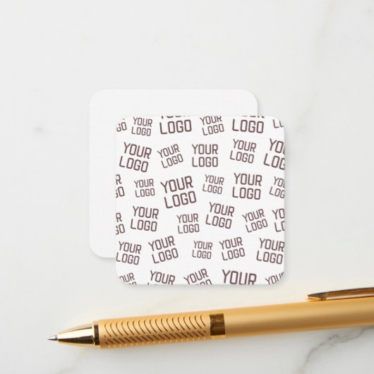 Uw ontwerp of zakelijke Logo | Willekeurige plaats Informatiekaartje (Voorkant / Achterkant in situ)