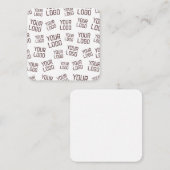 Uw ontwerp of zakelijke Logo | Willekeurige plaats Informatiekaartje (Voorkant / Achterkant)