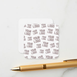 Uw ontwerp of zakelijke Logo Willekeurige plaats Informatiekaartje