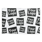 Uw ontwerp of zakelijke Logo | Willekeurige plaats Kussensloop (Achterkant)