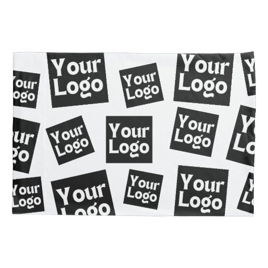 Uw ontwerp of zakelijke Logo | Willekeurige plaats Kussensloop (Achterkant)