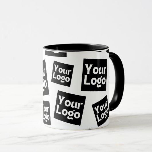 Uw ontwerp of zakelijke Logo | Willekeurige plaats Mok (Voorkant rechts)
