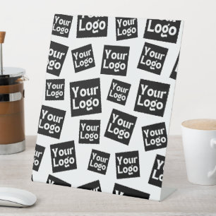 Uw ontwerp of zakelijke Logo Willekeurige plaats Reclamebord Met Voetstuk