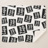 Uw ontwerp of zakelijke Logo | Willekeurige plaats Sherpa Deken (Voorkant (horizontaal))