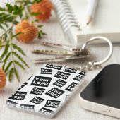 Uw ontwerp of zakelijke Logo | Willekeurige plaats Sleutelhanger (Voorkant Rechts)