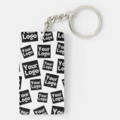 Uw ontwerp of zakelijke Logo | Willekeurige plaats Sleutelhanger (achterkant)