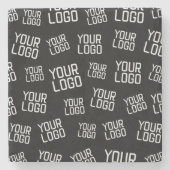 Uw ontwerp of zakelijke Logo | Willekeurige plaats Stenen Onderzetter (Voorkant)