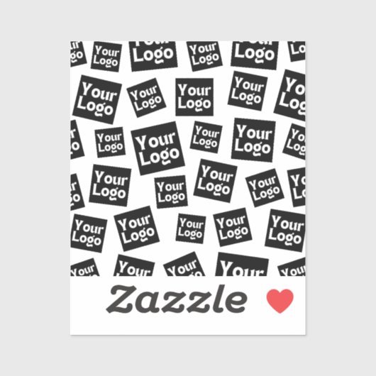 Uw ontwerp of zakelijke Logo | Willekeurige plaats Sticker (Vel)