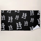 Uw ontwerp of zakelijke Logo | Willekeurige plaats Strandlaken (Voorkant)