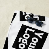 Uw ontwerp of zakelijke Logo | Willekeurige plaats Strandlaken (In situ)