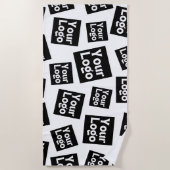 Uw ontwerp of zakelijke Logo | Willekeurige plaats Strandlaken (Voorkant)