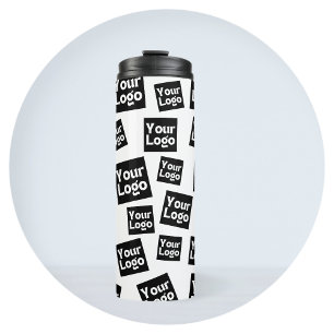 Uw ontwerp of zakelijke Logo   Willekeurige plaats Thermosbeker