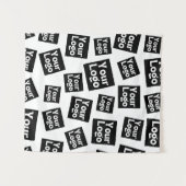 Uw ontwerp of zakelijke Logo | Willekeurige plaats Wandkleed (Voorkant (horizontaal))