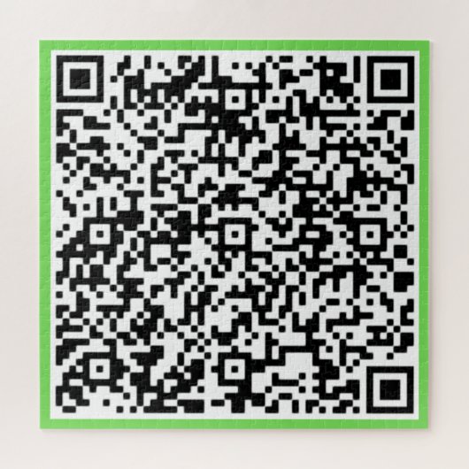 Uw ontwerp QR Code Puzzel Verrassingsbericht Gift Legpuzzel (Horizontaal)