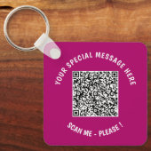Uw ontwerp QR Code Sleutelhanger Voorbeeld aangepa (Voorkant)