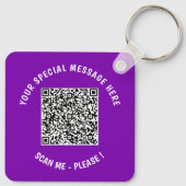 Uw ontwerp QR Code Sleutelhanger Voorbeeld aangepa (Achterkant)