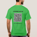 Uw ontwerp QR-code T-shirt Voorbeeld aangepaste te<br><div class="desc">Aangepaste kleuren en lettertypen - Ontwerp uw eigen gepersonaliseerde T-shirt Sjabloon met uw QR-code Scan Info en aangepaste tekst Professionele bedrijfsnaam Website Promotionele zakelijke benodigdheden / Tshirts of Hoodies / Gift - Uw QR-code toevoegen - Afbeelding of Logo - Foto / Naam - Bedrijf / Website of E-mail of telefoon...</div>