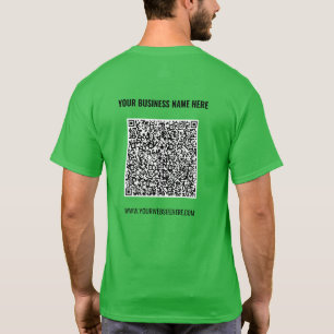 Uw ontwerp QR-code T-shirt Voorbeeld aangepaste te