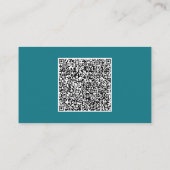 Uw ontwerp QR-code Visitekaartje Aangepaste kleur (Achterkant)