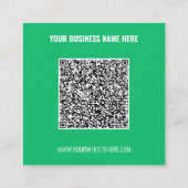 Uw ontwerp QR-code Visitekaartje voorbeeld (Achterkant)