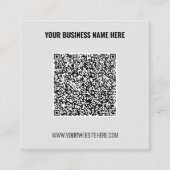 Uw ontwerp QR-code Visitekaartje voorbeeld (Voorkant)