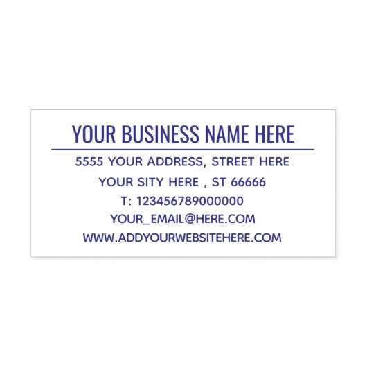 Uw ontwerpadres Self-inking Stamp Sjabloon Zelfinktende Stempel (Design)