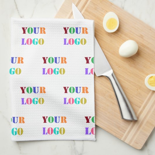 Uw Ontwerpbedrijf Logo Keuken Handdoek Sjabloon (Quarter Fold)