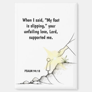 Uw onwankelbare liefde ondersteunde mij - Psalm 94 Magneet