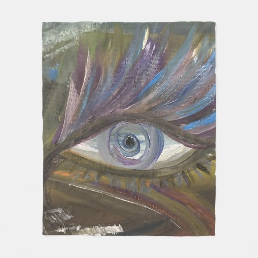 Uw Oog Is De Spiegel Van Uw Ziel Fleece Deken (Voorkant)