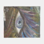 Uw Oog Is De Spiegel Van Uw Ziel Fleece Deken (Voorkant (Horizontaal))