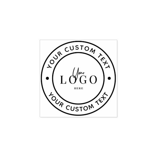 Uw op maat gemaakte logo rubberen stempel (Afrduk)