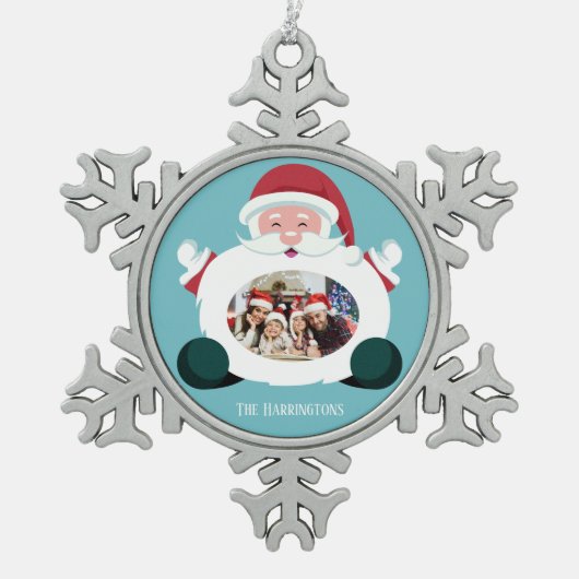 UW ornament voor aangepaste kerstman en foto's (Voorkant)