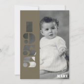 Uw oude foto geboren 1955 70ste verjaardag Uitnodi Kaart (Voorkant)