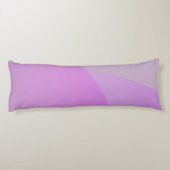 Uw overlappende Initialen | Modern roze geometrisc Lichaamskussen (Achterkant)