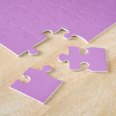 Uw overlappende initialen | Moderne roze geometris Legpuzzel (Zijkant)