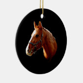 Uw paard - sierbloem keramisch ornament (Rechts)