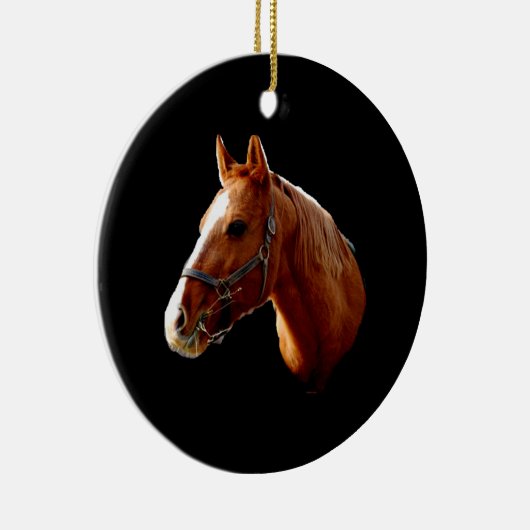 Uw paard - sierbloem keramisch ornament (Rechts)