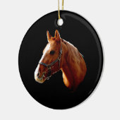 Uw paard - sierbloem keramisch ornament (Links)