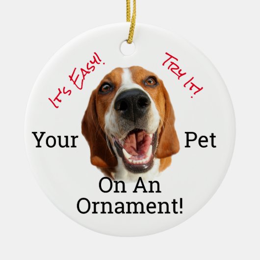 Uw pakket op een keramisch ornament (Voorkant)