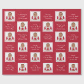 Uw papier voor kerstmars met de aangepaste fotonaa (Vlak)