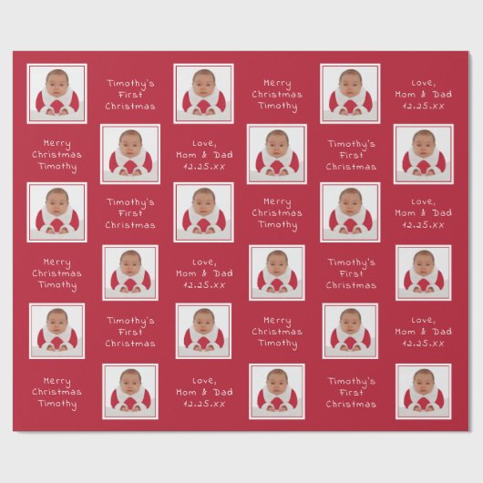 Uw papier voor kerstmars met de aangepaste fotonaa (Vlak)