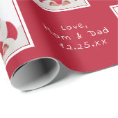 Uw papier voor kerstmars met de aangepaste fotonaa (Rol Hoek)