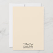 Uw Papyrus  Retro Vellum Overlay Bruiloft Kaart (Achterkant)