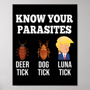 Uw parasieten Anti-Trump Grappige Luna Tick Resist Poster